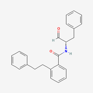 molecular formula C24H23NO2 B15414312 N-[(2S)-1-Oxo-3-phenylpropan-2-yl]-2-(2-phenylethyl)benzamide CAS No. 208174-58-7