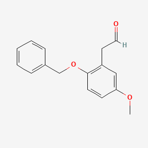 molecular formula C16H16O3 B15414344 Benzeneacetaldehyde, 5-methoxy-2-(phenylmethoxy)- CAS No. 205433-75-6
