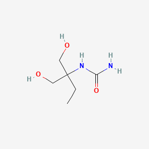 molecular formula C6H14N2O3 B15414346 N-[1-Hydroxy-2-(hydroxymethyl)butan-2-yl]urea CAS No. 245677-44-5