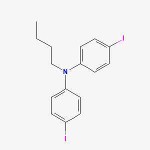 molecular formula C16H17I2N B15414400 N-Butyl-4-iodo-N-(4-iodophenyl)aniline CAS No. 400786-09-6