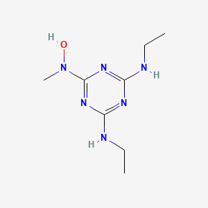 molecular formula C8H16N6O B15414529 N~4~,N~6~-Diethyl-N~2~-hydroxy-N~2~-methyl-1,3,5-triazine-2,4,6-triamine CAS No. 184917-75-7