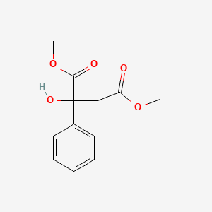 molecular formula C12H14O5 B15414535 Butanedioic acid, 2-hydroxy-2-phenyl-, dimethyl ester CAS No. 334927-88-7