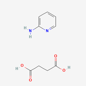 molecular formula C9H12N2O4 B15414559 Butanedioic acid;pyridin-2-amine CAS No. 494765-96-7