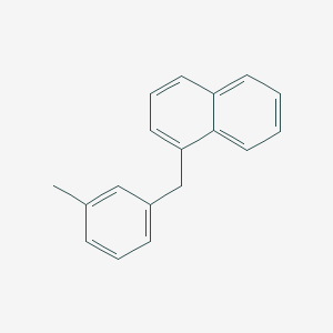 molecular formula C18H16 B15414568 Naphthalene, 1-[(3-methylphenyl)methyl]- CAS No. 184587-47-1