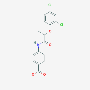 molecular formula C17H15Cl2NO4 B15414590 Methyl 4-{[2-(2,4-dichlorophenoxy)propanoyl]amino}benzoate 