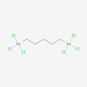 molecular formula C5H10Cl6Sn2 B15414621 Stannane, 1,5-pentanediylbis[trichloro- CAS No. 351387-98-9