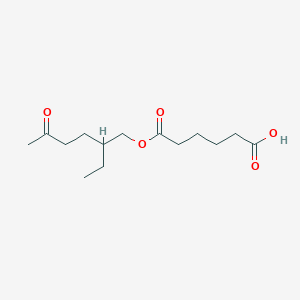 molecular formula C14H24O5 B154147 Mono(2-ethyl-5-oxohexyl) adipate CAS No. 134998-72-4
