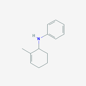molecular formula C13H17N B15414796 Benzenamine, N-(2-methyl-2-cyclohexen-1-yl)- CAS No. 153790-73-9