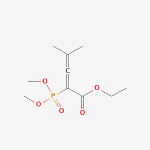 molecular formula C10H17O5P B15414799 Ethyl 2-(dimethoxyphosphoryl)-4-methylpenta-2,3-dienoate CAS No. 345908-52-3
