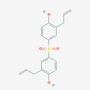 molecular formula C18H18O4S B154148 Phenol, 4,4'-sulfonylbis[2-(2-propenyl)- CAS No. 41481-66-7