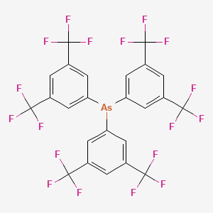molecular formula C24H9AsF18 B15414874 Tris[3,5-bis(trifluoromethyl)phenyl]arsane CAS No. 240820-38-6
