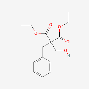 molecular formula C15H20O5 B15414916 Propanedioic acid, (hydroxymethyl)(phenylmethyl)-, diethyl ester CAS No. 168141-33-1