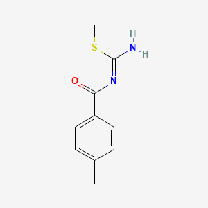 molecular formula C10H12N2OS B15415003 n-(4-Methylbenzoyl)-s-methylisothiourea 