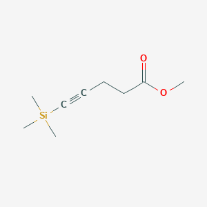 molecular formula C9H16O2Si B15415020 4-Pentynoic acid, 5-(trimethylsilyl)-, methyl ester CAS No. 180922-91-2