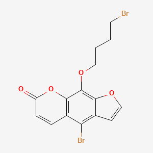 molecular formula C15H12Br2O4 B15415046 7H-Furo[3,2-g][1]benzopyran-7-one, 4-bromo-9-(4-bromobutoxy)- CAS No. 164387-68-2
