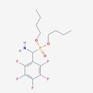 molecular formula C15H21F5NO3P B15415050 Dibutyl [amino(pentafluorophenyl)methyl]phosphonate CAS No. 184953-86-4