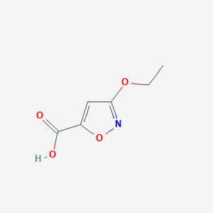 molecular formula C6H7NO4 B154151 3-Ethoxyisoxazole-5-carboxylic acid CAS No. 135080-29-4