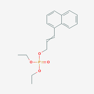 molecular formula C17H21O4P B15415133 Diethyl 3-(naphthalen-1-yl)prop-2-en-1-yl phosphate CAS No. 164527-46-2
