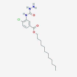 molecular formula C20H32ClN3O3 B15415197 Dodecyl 4-chloro-3-[(hydrazinecarbonyl)amino]benzoate CAS No. 189223-99-2