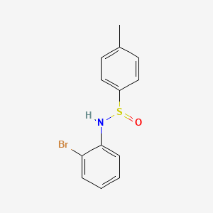 molecular formula C13H12BrNOS B15415284 N-(2-Bromophenyl)-4-methylbenzene-1-sulfinamide CAS No. 138711-63-4