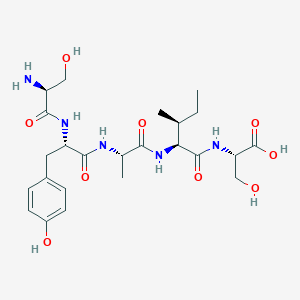 molecular formula C24H37N5O9 B15415290 L-Serine, L-seryl-L-tyrosyl-L-alanyl-L-isoleucyl- CAS No. 157444-78-5
