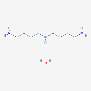 molecular formula C8H23N3O B15415292 N'-(4-aminobutyl)butane-1,4-diamine;hydrate CAS No. 138656-54-9