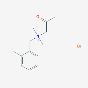 molecular formula C13H20BrNO B15415315 N,N-Dimethyl-N-[(2-methylphenyl)methyl]-2-oxopropan-1-aminium bromide CAS No. 134835-20-4