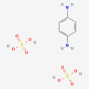 molecular formula C6H12N2O8S2 B15415344 benzene-1,4-diamine;sulfuric acid CAS No. 139579-64-9