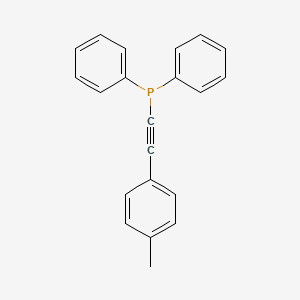 molecular formula C21H17P B15415370 Phosphine, [(4-methylphenyl)ethynyl]diphenyl- CAS No. 139623-30-6