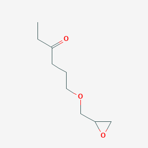 molecular formula C9H16O3 B15415377 6-[(Oxiran-2-yl)methoxy]hexan-3-one CAS No. 155173-25-4
