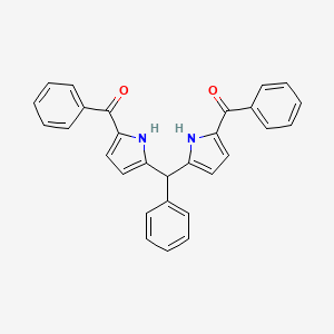 molecular formula C29H22N2O2 B15415382 Methanone, [(phenylmethylene)di-1H-pyrrole-5,2-diyl]bis[phenyl- CAS No. 176446-53-0