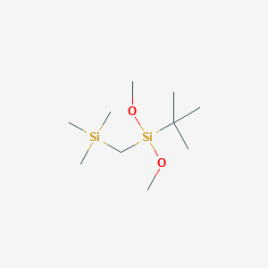 molecular formula C10H26O2Si2 B15415469 tert-Butyl(dimethoxy)[(trimethylsilyl)methyl]silane CAS No. 138153-19-2