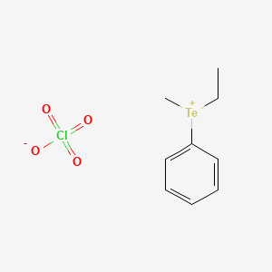 molecular formula C9H13ClO4Te B15415549 Ethyl(methyl)phenyltellanium perchlorate CAS No. 183208-94-8
