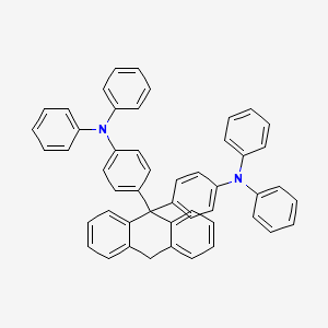 molecular formula C50H38N2 B15415594 N,N'-[9,10-Dihydroanthracene-9,9-diyldi(4,1-phenylene)]bis(N-phenylaniline) CAS No. 184024-57-5