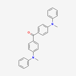 molecular formula C27H24N2O B15415633 Bis{4-[methyl(phenyl)amino]phenyl}methanone CAS No. 157271-20-0