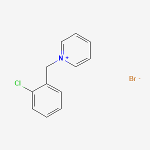 molecular formula C12H11BrClN B15415716 1-[(2-Chlorophenyl)methyl]pyridin-1-ium bromide CAS No. 134642-52-7