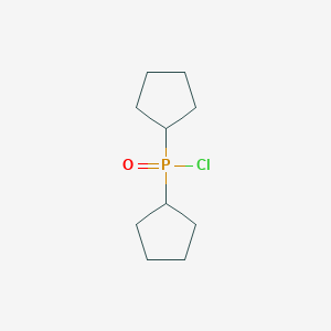 molecular formula C10H18ClOP B15415756 Dicyclopentylphosphinic chloride CAS No. 140447-52-5