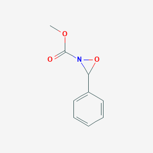 molecular formula C9H9NO3 B15415839 Methyl 3-phenyloxaziridine-2-carboxylate CAS No. 134920-16-4