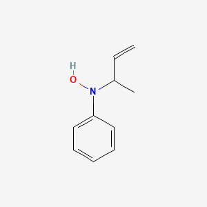 molecular formula C10H13NO B15415841 N-(But-3-en-2-yl)-N-hydroxyaniline CAS No. 131001-45-1