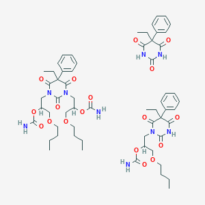 molecular formula C60H81N9O18 B154160 Tetrabamate CAS No. 60763-47-5