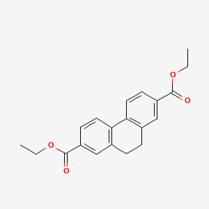 molecular formula C20H20O4 B15416042 Diethyl 9,10-dihydrophenanthrene-2,7-dicarboxylate CAS No. 133208-12-5