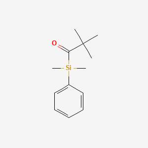 molecular formula C13H20OSi B15416122 Silane, (2,2-dimethyl-1-oxopropyl)dimethylphenyl- CAS No. 155397-12-9
