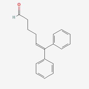 molecular formula C18H18O B15416152 6,6-Diphenylhex-5-enal CAS No. 167646-75-5