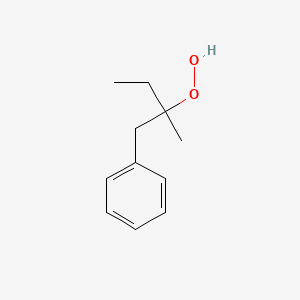molecular formula C11H16O2 B15416320 2-Methyl-1-phenylbutane-2-peroxol CAS No. 140860-74-8