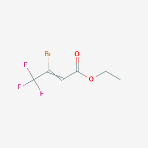 molecular formula C6H6BrF3O2 B15416399 Ethyl 3-bromo-4,4,4-trifluorobut-2-enoate CAS No. 139964-70-8