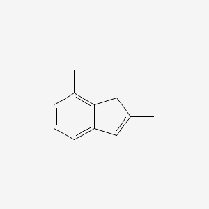 molecular formula C11H12 B15416452 1H-Indene, 2,7-dimethyl- CAS No. 161138-50-7