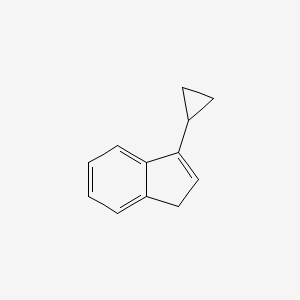 molecular formula C12H12 B15416488 3-Cyclopropyl-1H-indene CAS No. 153756-09-3