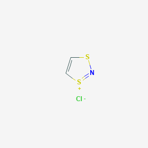 molecular formula C2H2ClNS2 B15416549 1,3,2-Dithiazol-1-ium chloride CAS No. 139366-59-9