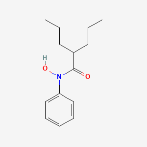 molecular formula C14H21NO2 B15416666 N-Hydroxy-N-phenyl-2-propylpentanamide CAS No. 132520-39-9
