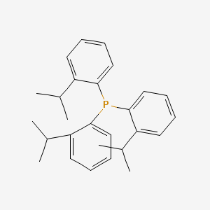 molecular formula C27H33P B15416754 Tris[2-(propan-2-yl)phenyl]phosphane CAS No. 139026-11-2